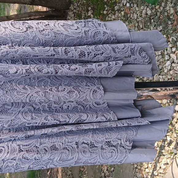 Denim Vest with Lace Dress Size XL - Picture 10 of 16